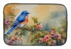 Bluebird Dish Drying Mat Absorbent Dish Drying Mat Pad for Kitchen Counter Dish Drainer Mat for Countertop, 14 x 21", Multicolor