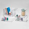 12" x 12" x 8" All Purpose Open Front Clear Plastic Storage Bin
