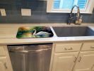 Swan Dish Drying Mat Absorbent Dish Drying Mat Pad for Kitchen Counter Dish Drainer Mat for Countertop, 14 x 21", Multicolor