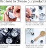 3 Pieces Kitchen Towel Hooks Round Adhesive Dish Towel Hook Premium Chrome Finish & Easy Installation Wall Mount Hand Towel Hook Ideal as Bathroom