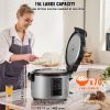 Commercial Rice Cooker, 70-Cup Rice Cooker, 15.85 Qt / 15 Liter Large Rice Cooker and Warmer with Nonstick Inner Pot