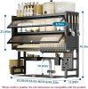 The Sink Dish Drying Rack, Piano Lacquer, Thickened Steel Pipe, Over Sink Dish Drying Rack, Over Sink Rack, for Dishes, Glasses, Bowls