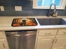 Dachshund Fall Dish Drying Mat Absorbent Dish Drying Mat Pad for Kitchen Counter Dish Drainer Mat for Countertop, 14 x 21", Multicolor