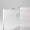 12" x 12" x 8" All Purpose Open Front Clear Plastic Storage Bin