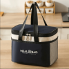 S-sized insulated storage bag, thick aluminum foil waterproof lunch cooler tote bag with reinforced handle