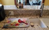 Cardinal Dish Drying Mat Absorbent Dish Drying Mat Pad for Kitchen Counter Dish Drainer Mat for Countertop, 14 x 21", Multicolor